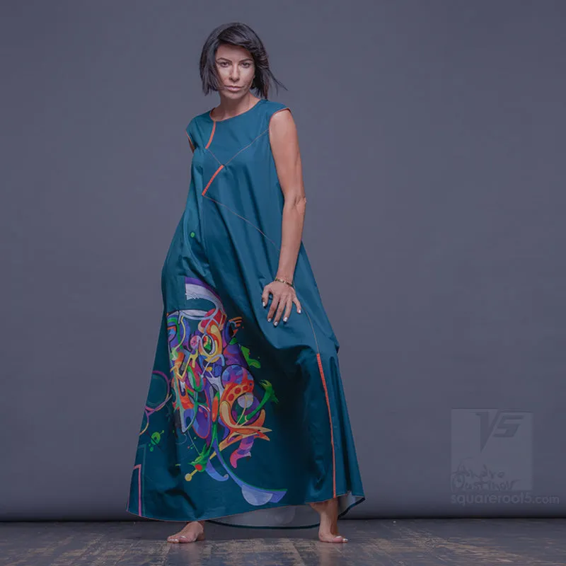 Dress "Atlantis" model "EC" Emerald Cosmic