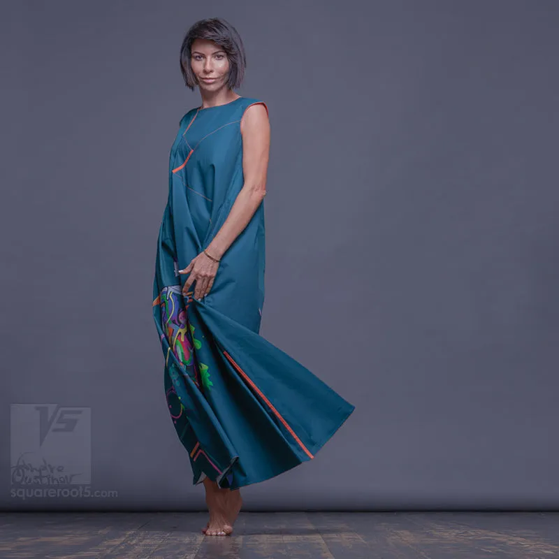 Dress "Atlantis" model "EC" Emerald Cosmic