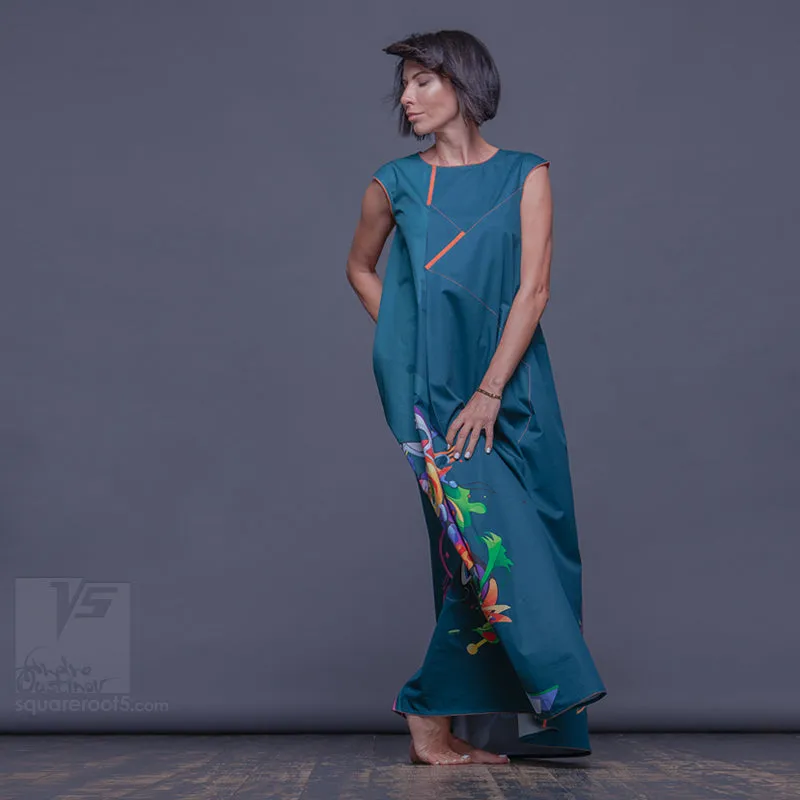 Dress "Atlantis" model "EC" Emerald Cosmic