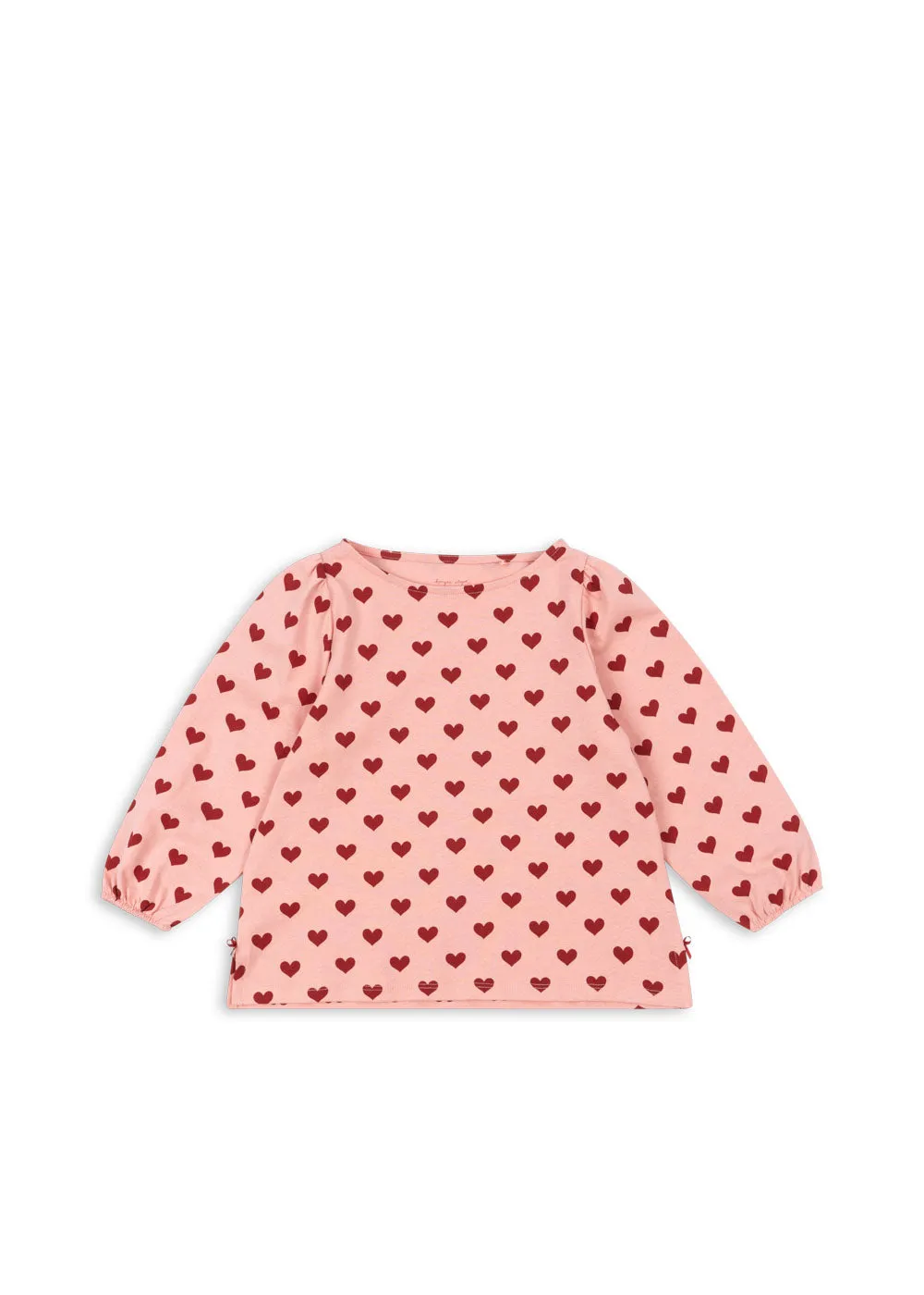 DREY SLIT BLOUSE GOTS - amour rouge