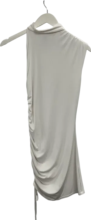 Ego Asymmetric White Mini Dress UK 12