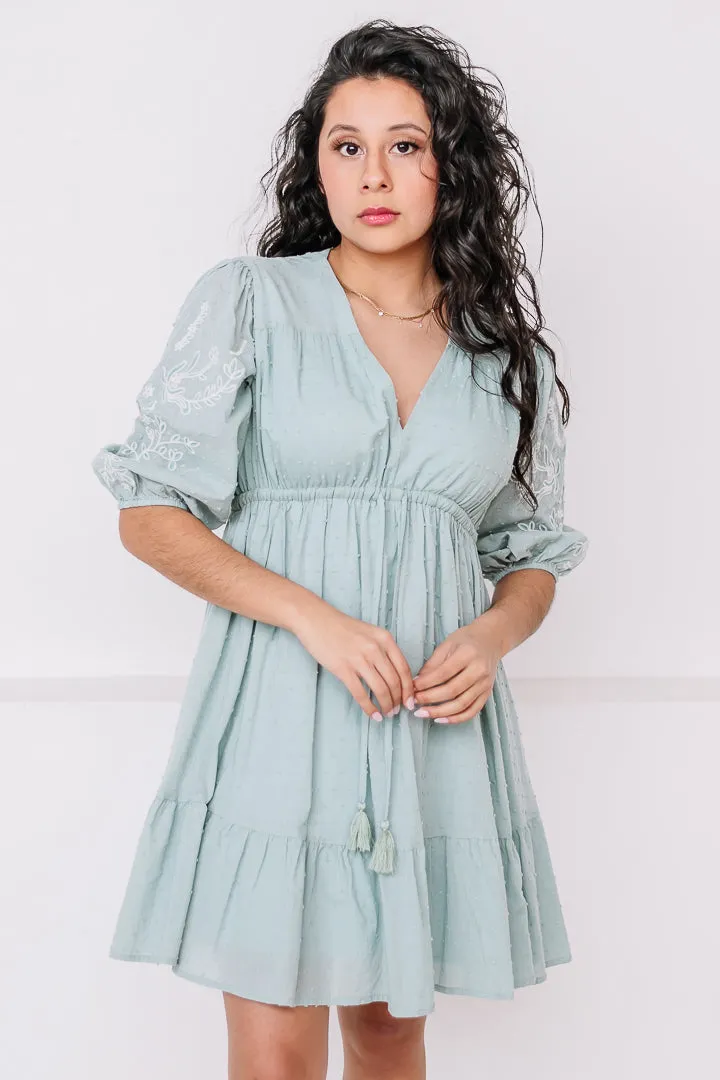 Ella Dot Tassel Mini Dress