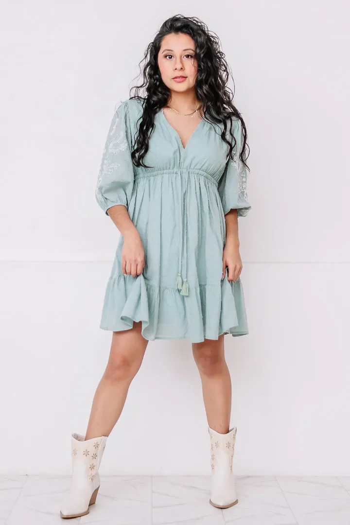 Ella Dot Tassel Mini Dress