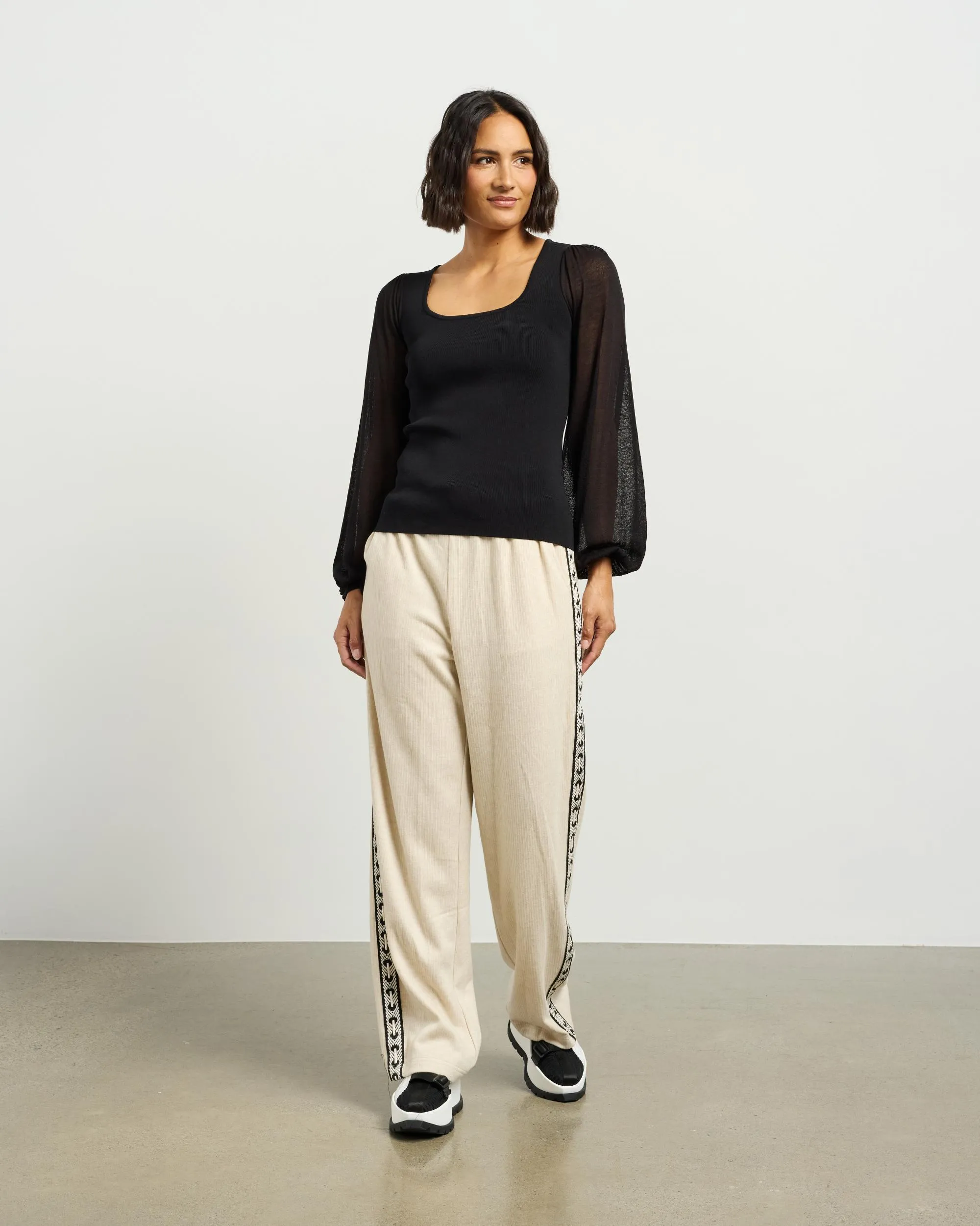 et alia Lucy Knit Top - Black
