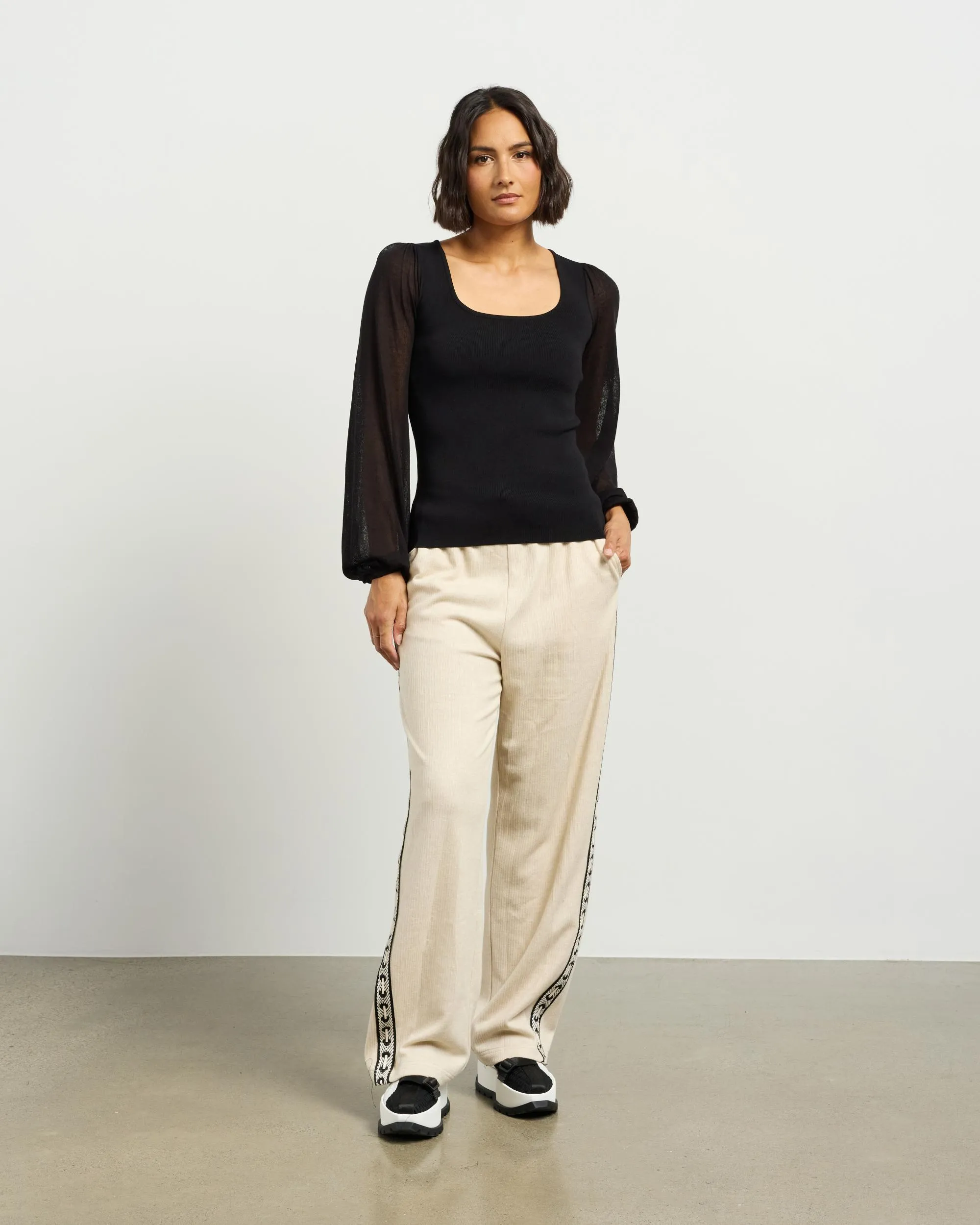et alia Lucy Knit Top - Black