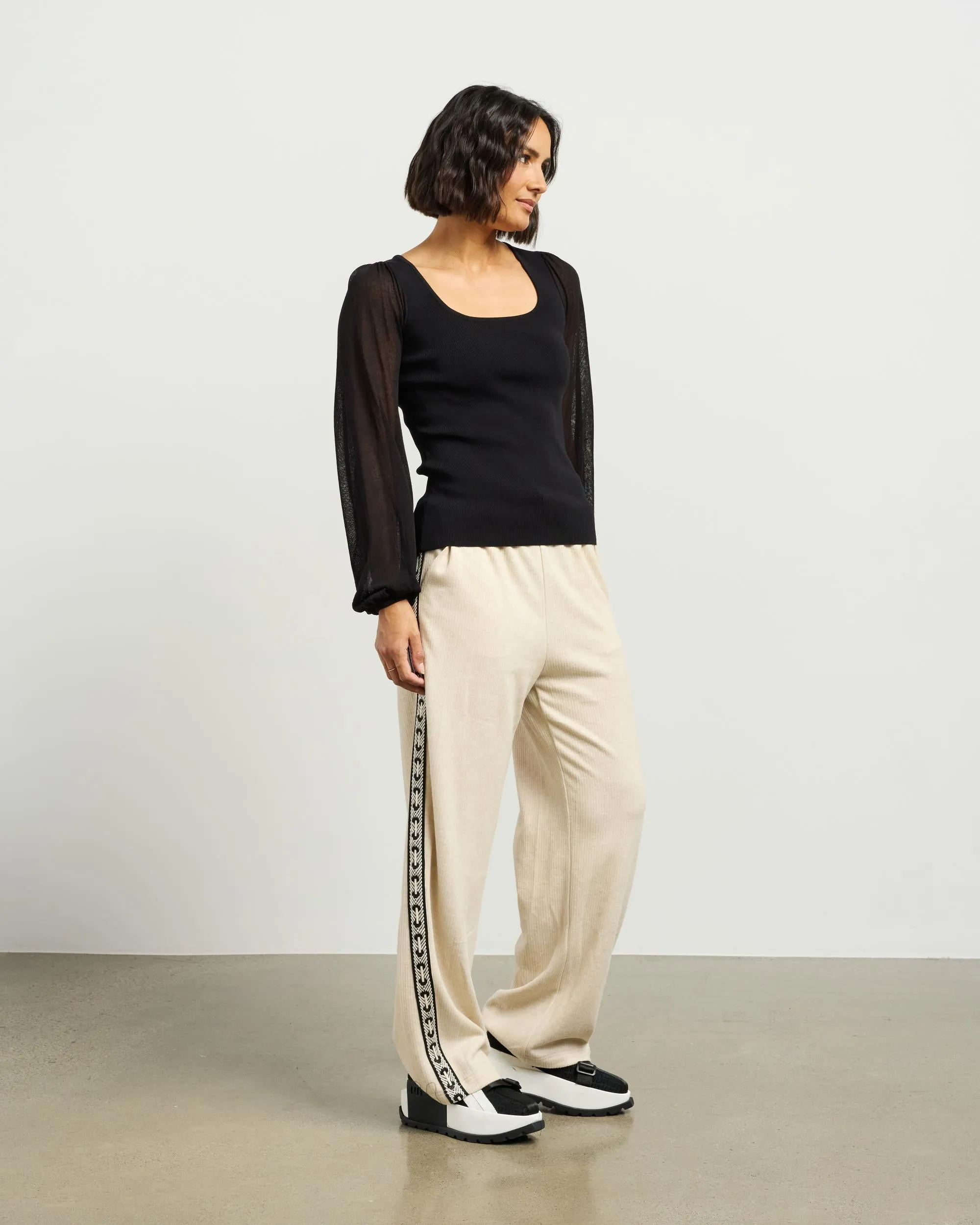 et alia Lucy Knit Top - Black