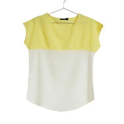 Fashion Women Clothing Plus Size Women Blouses Patchwork Short Sleeve Chiffon Woman Blouse Tops Shirt