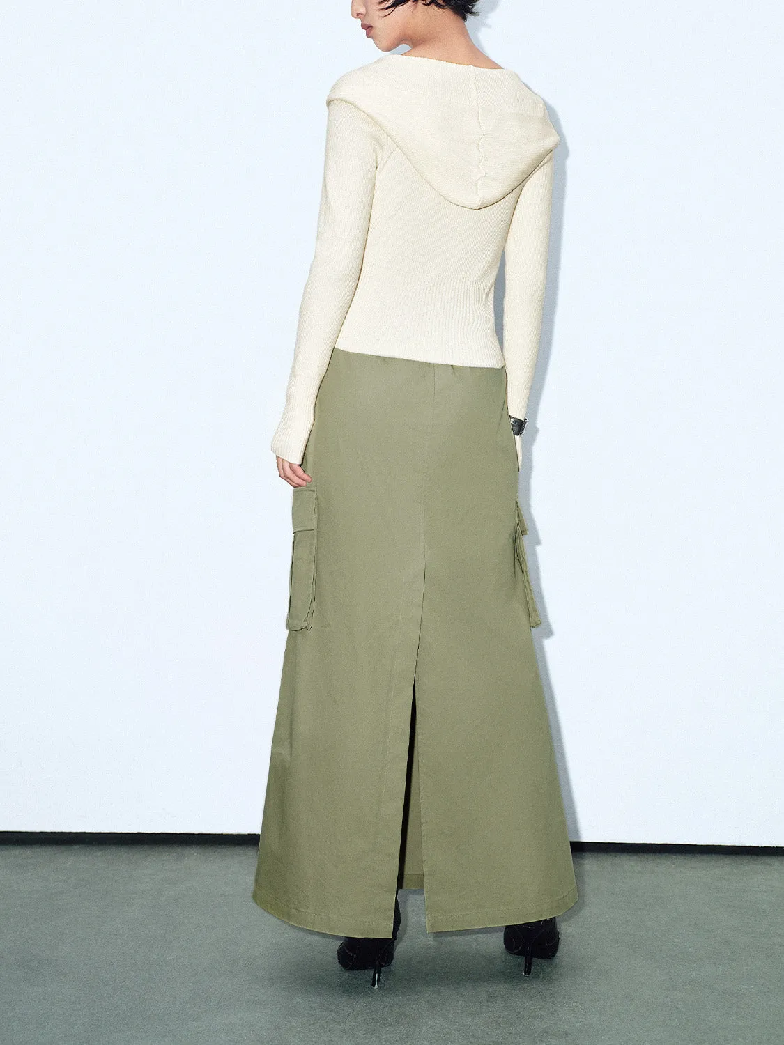 Flap Pocket Fishtail Skirts