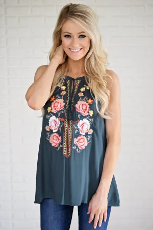 Floral My Heart Tank Top