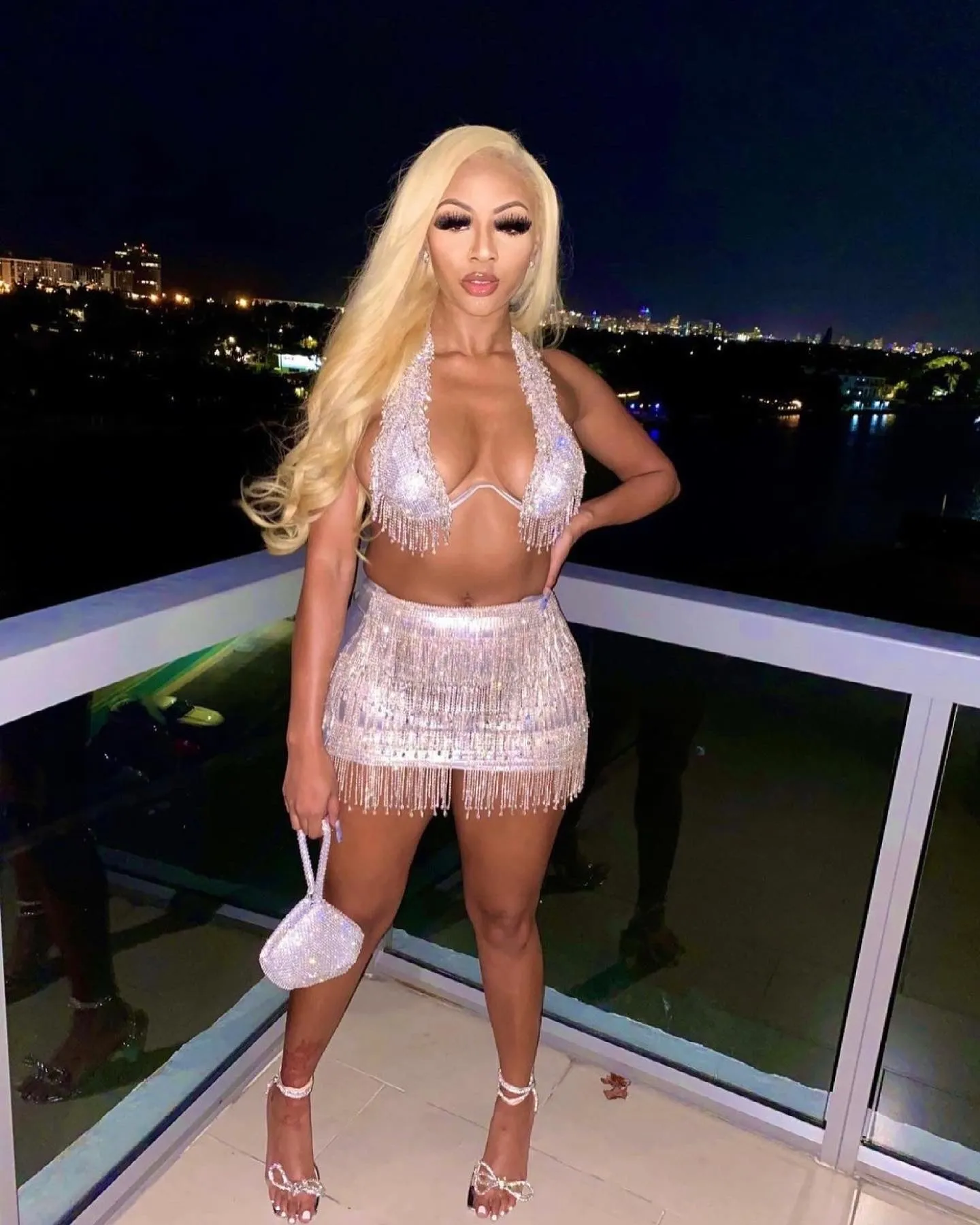 Glist Skirt Silver