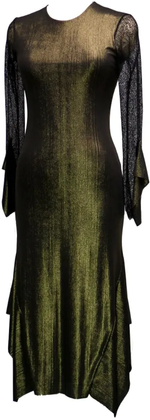 Golden Asymmetric Dress