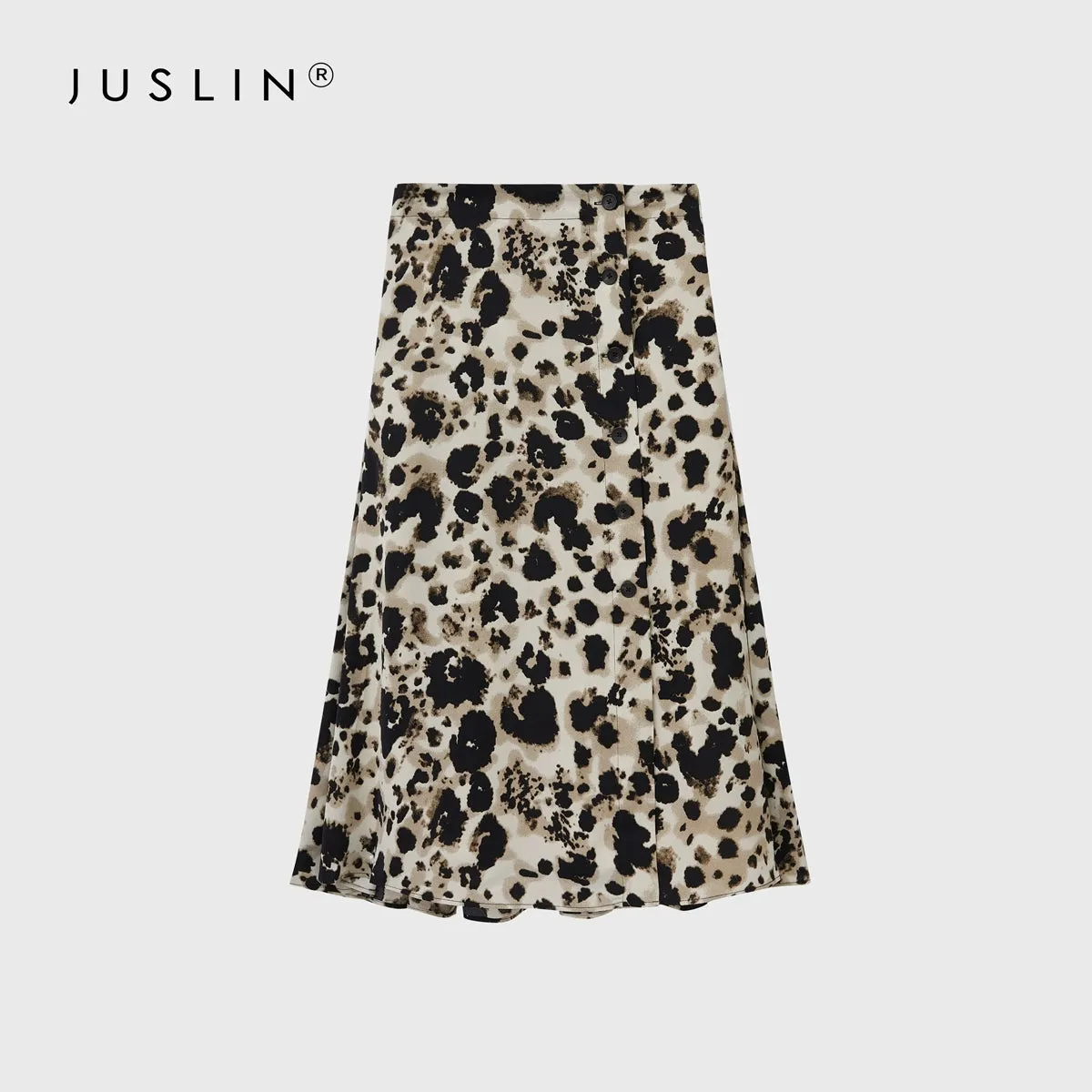 Gradient Floral Fishtail Skirt
