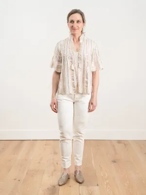 harriet pintucked top - multi