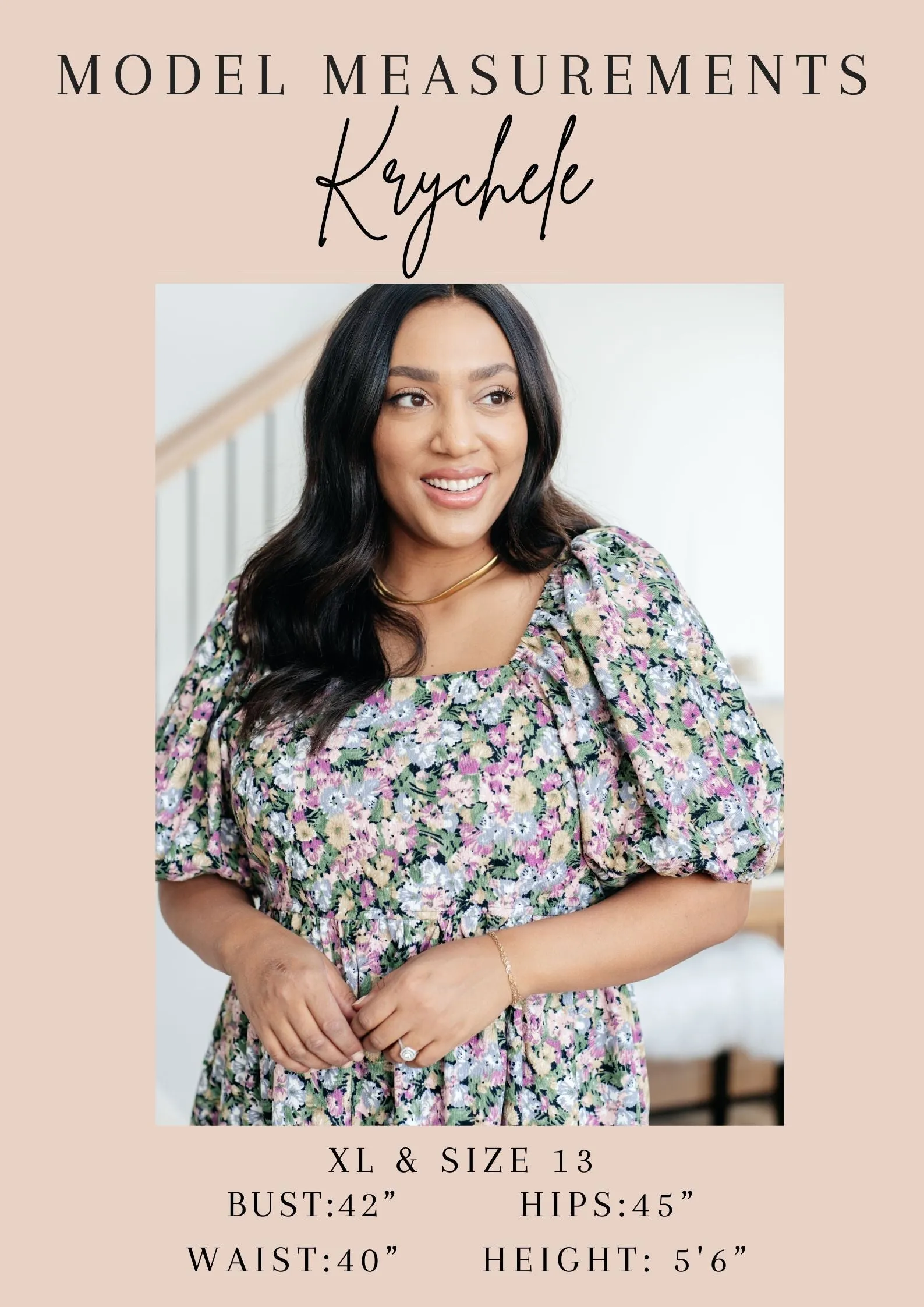 Hazel Blues® |  Willow Bell Sleeve Top in Retro Ditsy Floral
