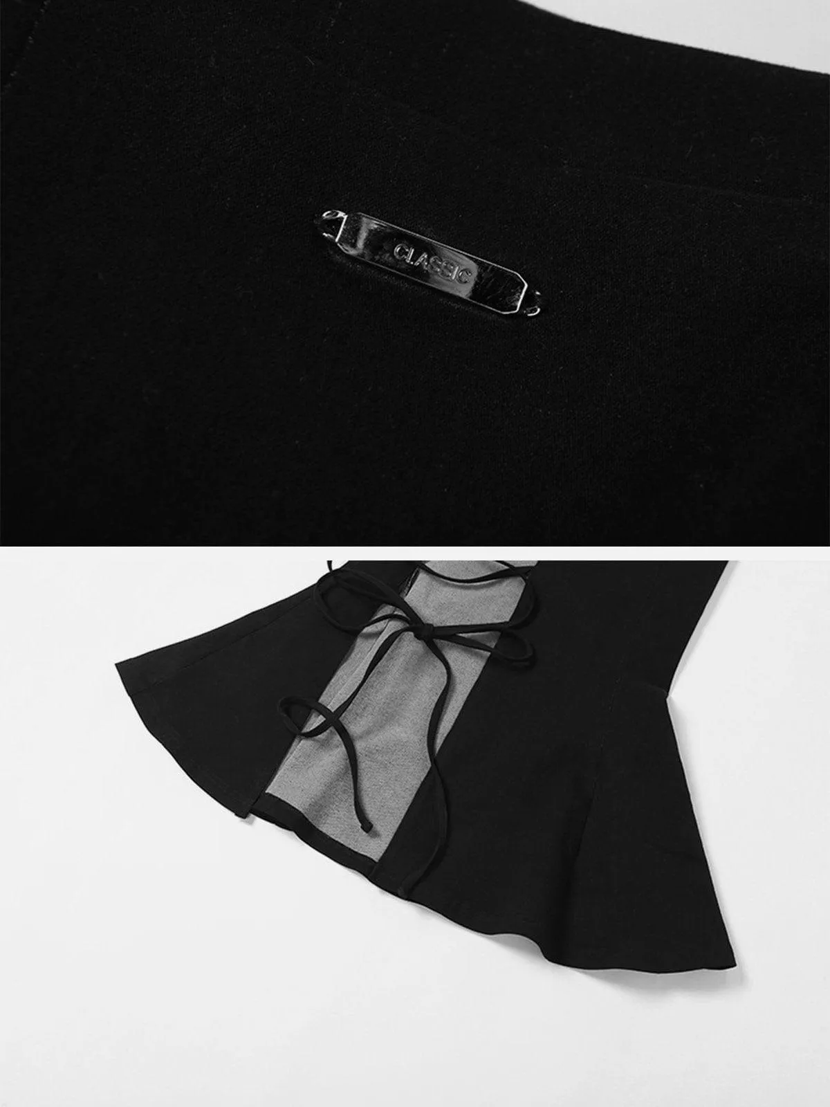 Hollow Split Fishtail Skirt
