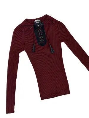 Jean Paul Gaultier Virgin Wool Lace-Up Top