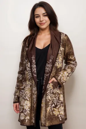 Johnny Was Biya Rilian A-Line Metallic Sweater B58024BOX Plus Size