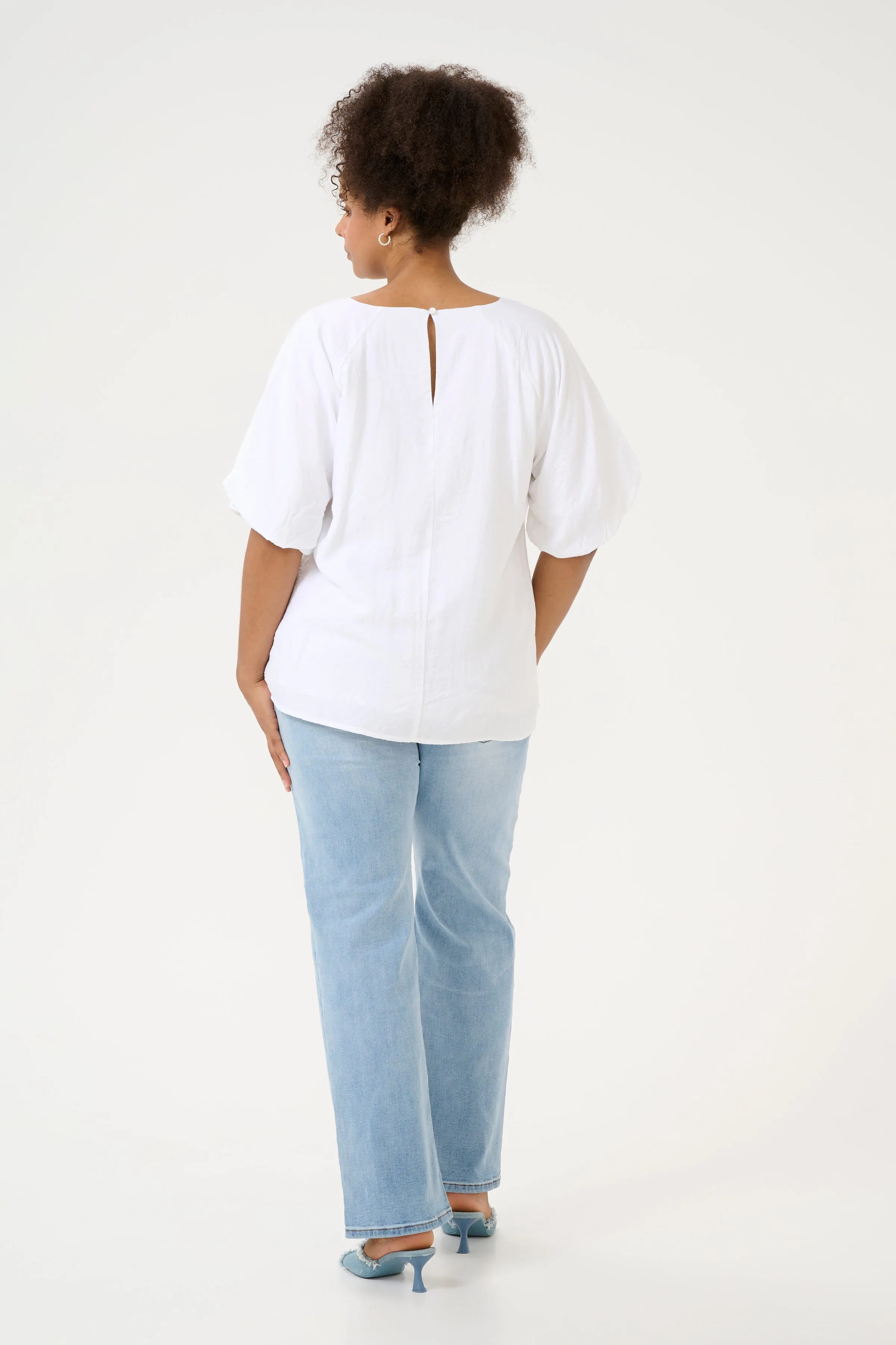 Kaffe Curve Gabbi Blouse in White