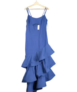Karen Millen Chest Cutout Blue Dress UK 12
