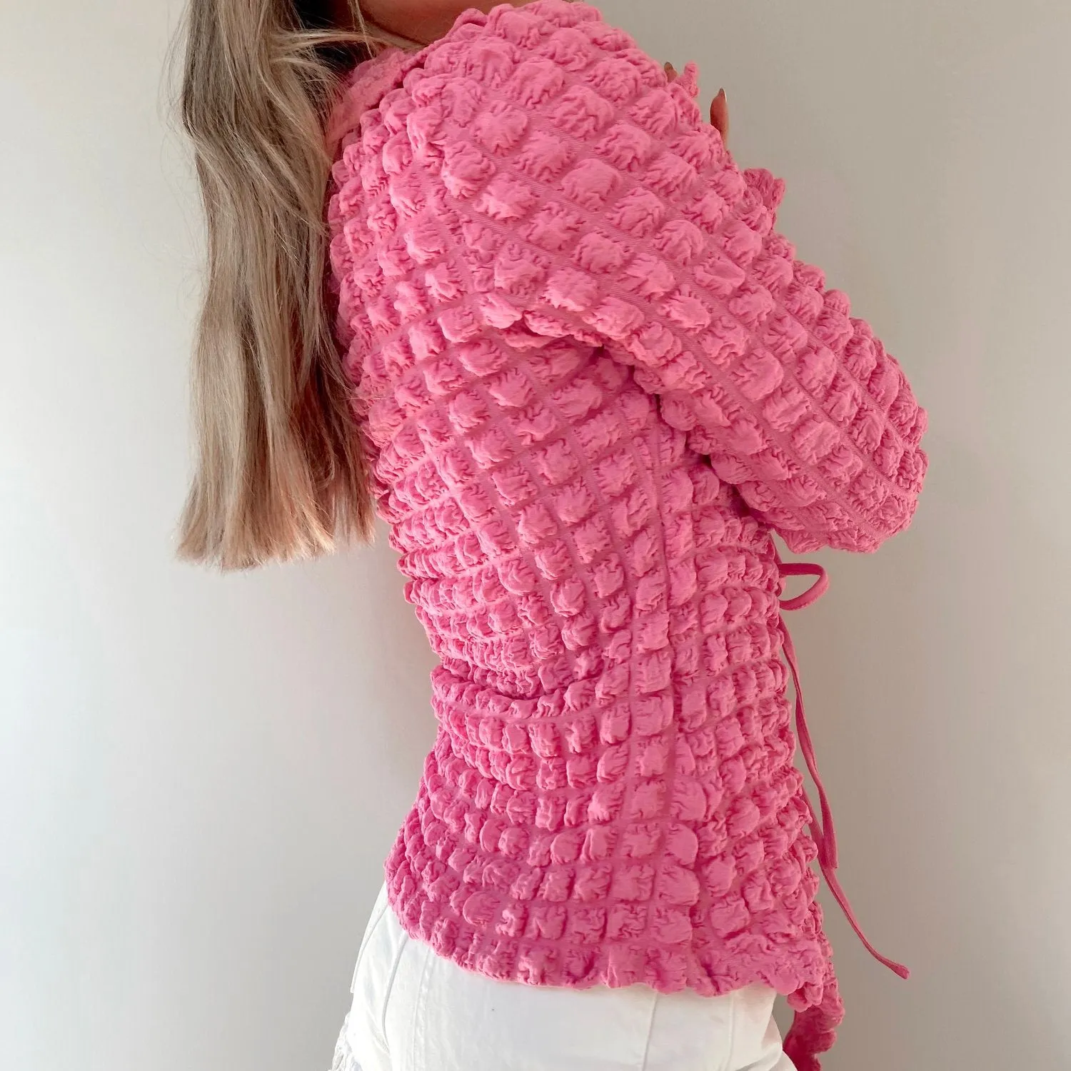 Kim Pink Bubble Long Sleeve