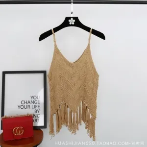Knitted Tassel Top - 4 colours