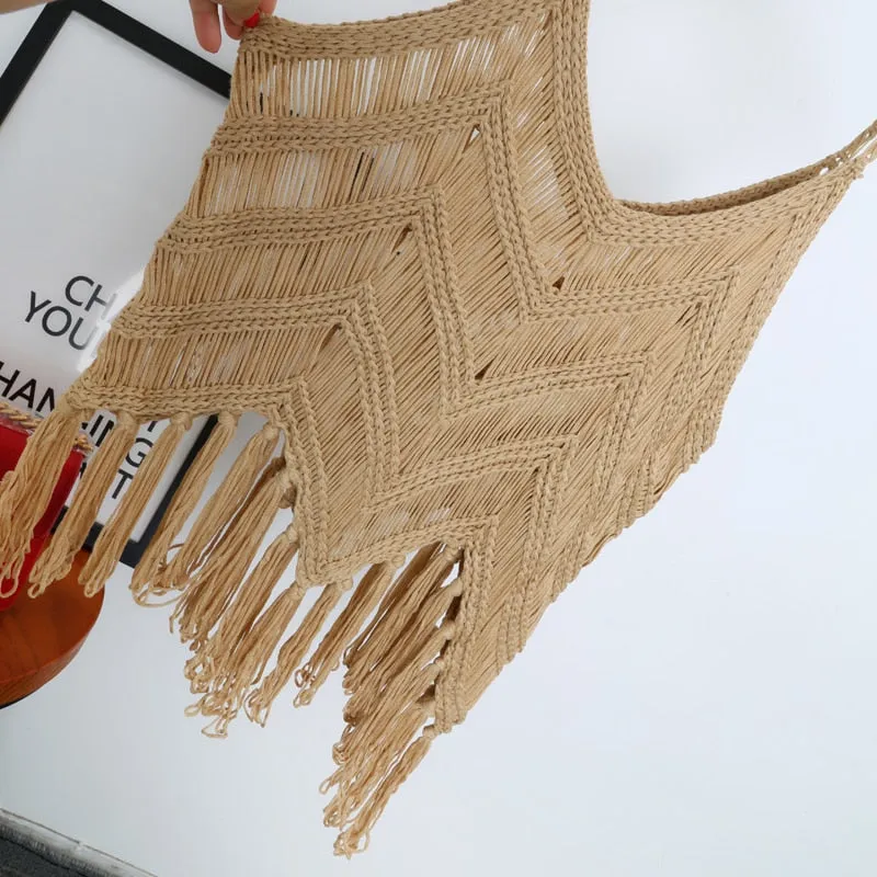 Knitted Tassel Top - 4 colours