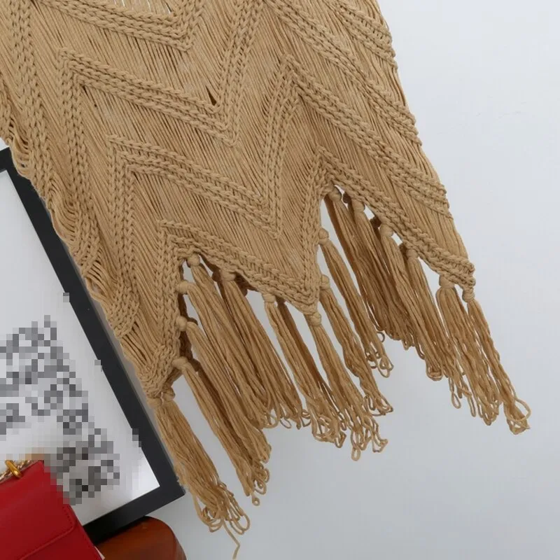 Knitted Tassel Top - 4 colours