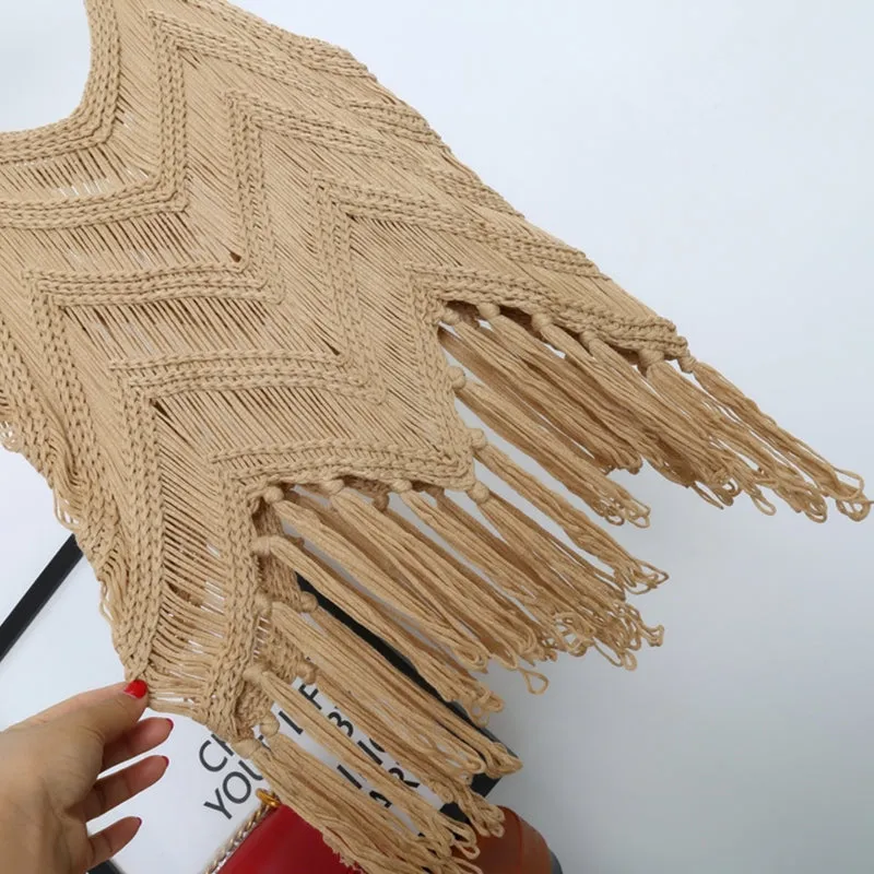 Knitted Tassel Top - 4 colours