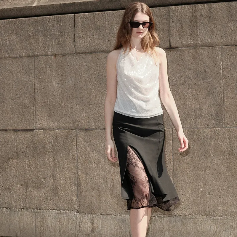 Lace Fishtail Skirt