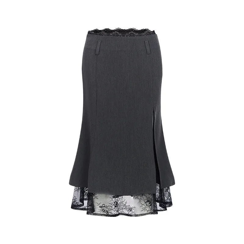 Lace Fishtail Skirt