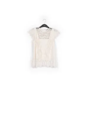 Lace patchwork top