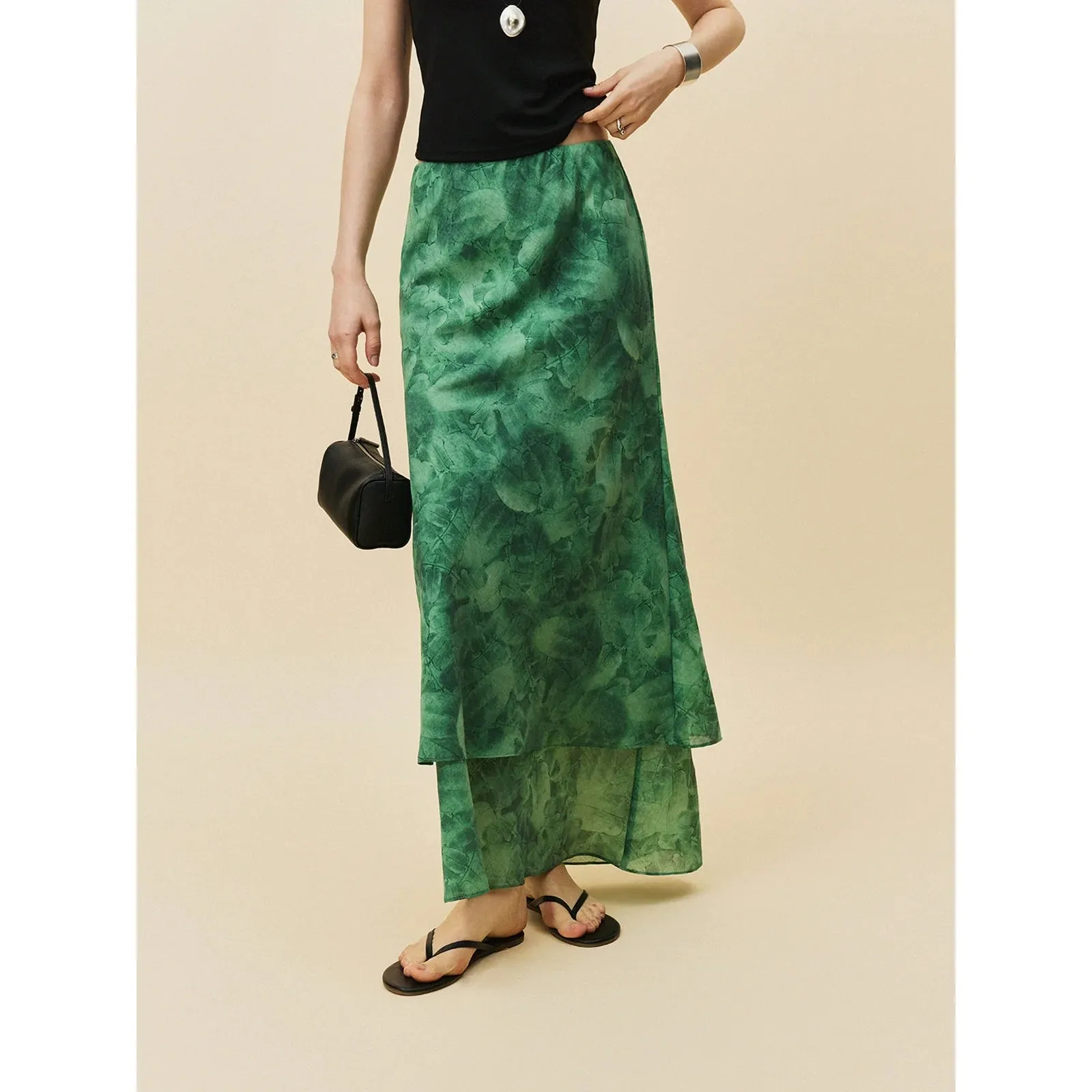 Layered Summer Maxi Skirt