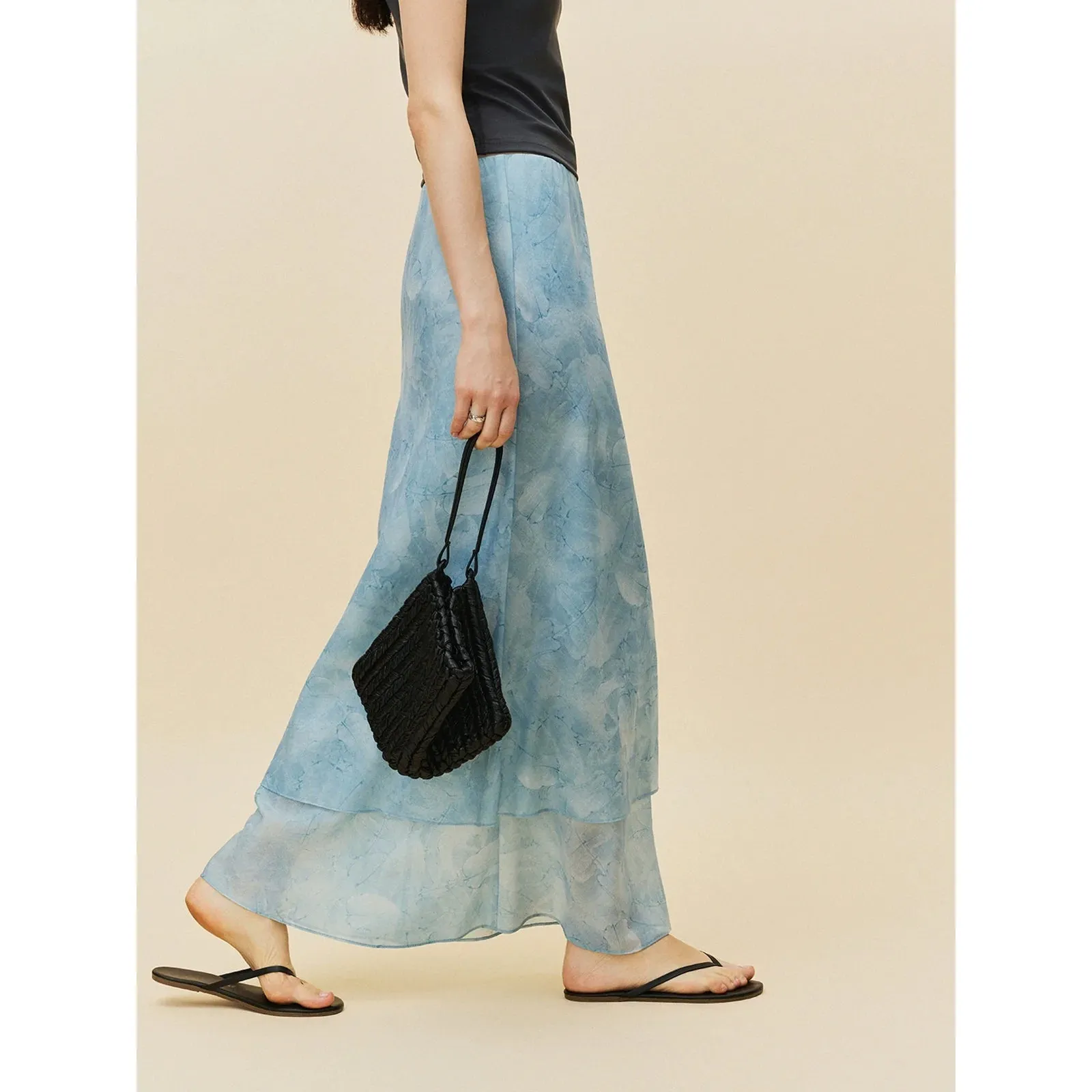 Layered Summer Maxi Skirt