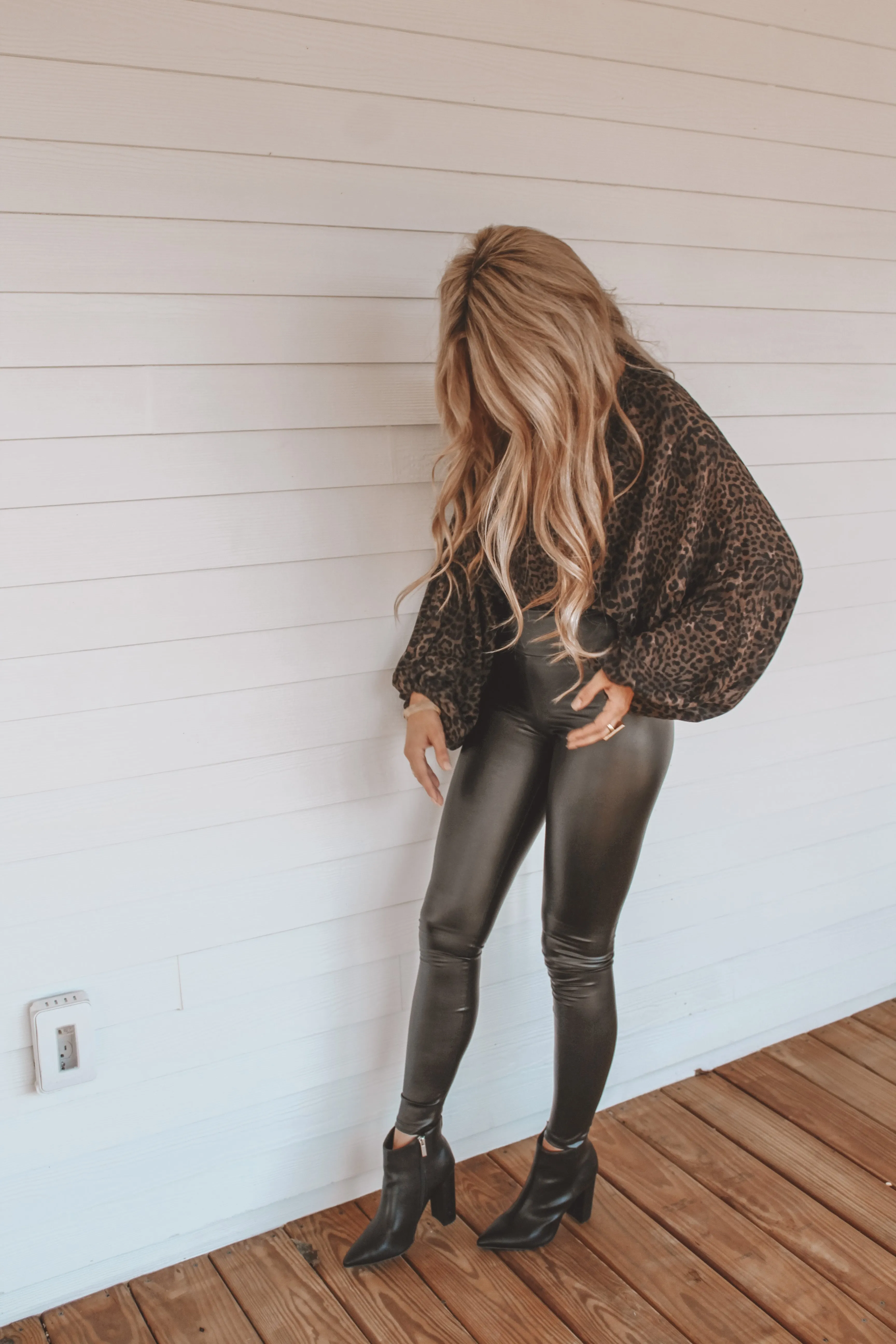 Leopard Puff Sleep Blouses