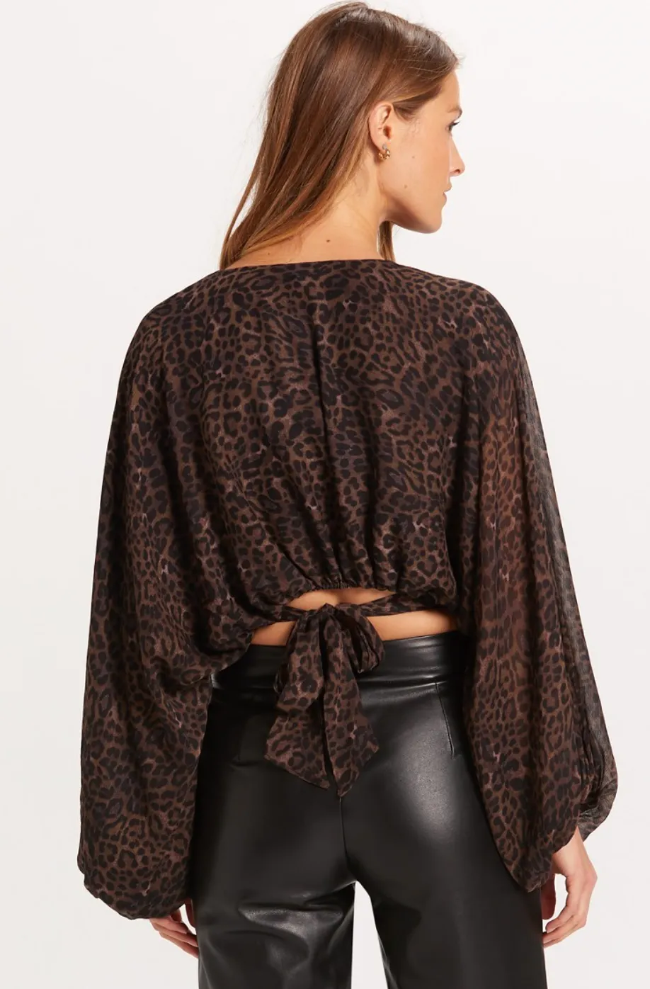 Leopard Puff Sleep Blouses