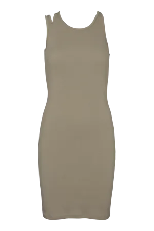 Ludmilla Asymmetric Dress - Vetiver
