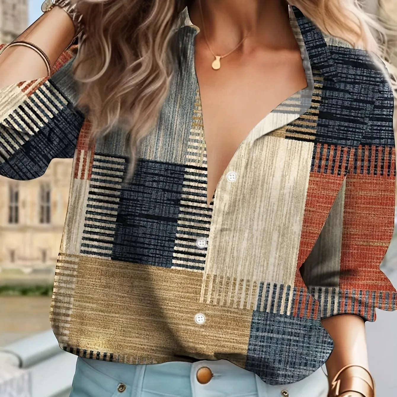 Lyla | Patchwork Blouse