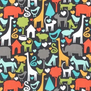 Michael Miller - Safari Friends - Animal World - Chard