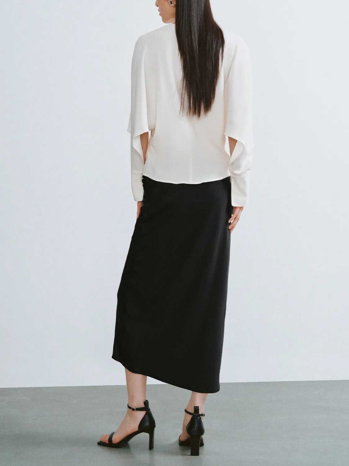 Midi Fishtail Skirt