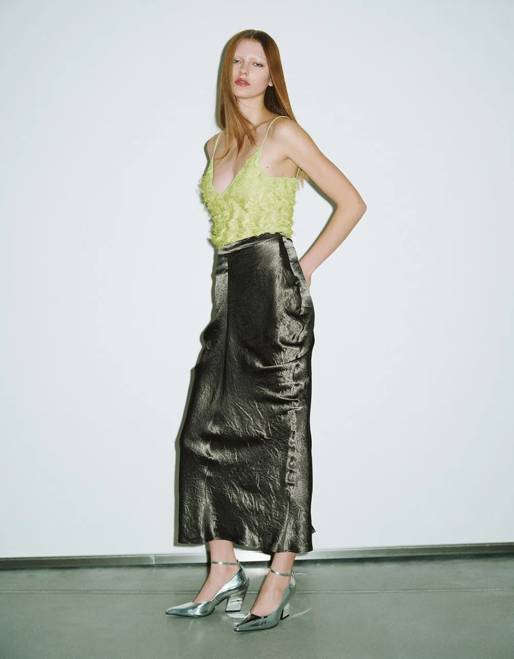Midi Fishtail Skirt