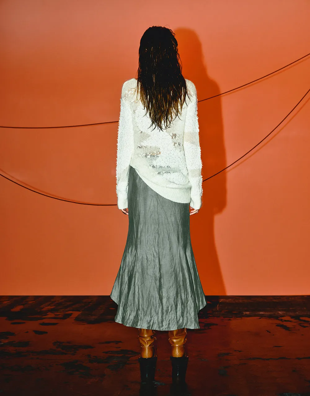 Midi Fishtail Skirt