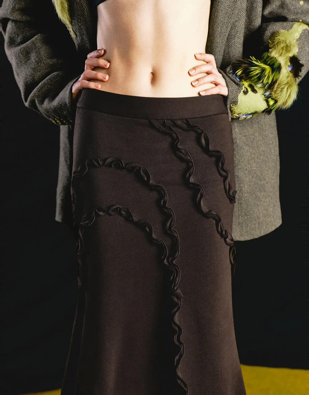Midi Fishtail Skirt