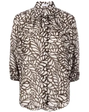 Military and Avena Botanical Blouse