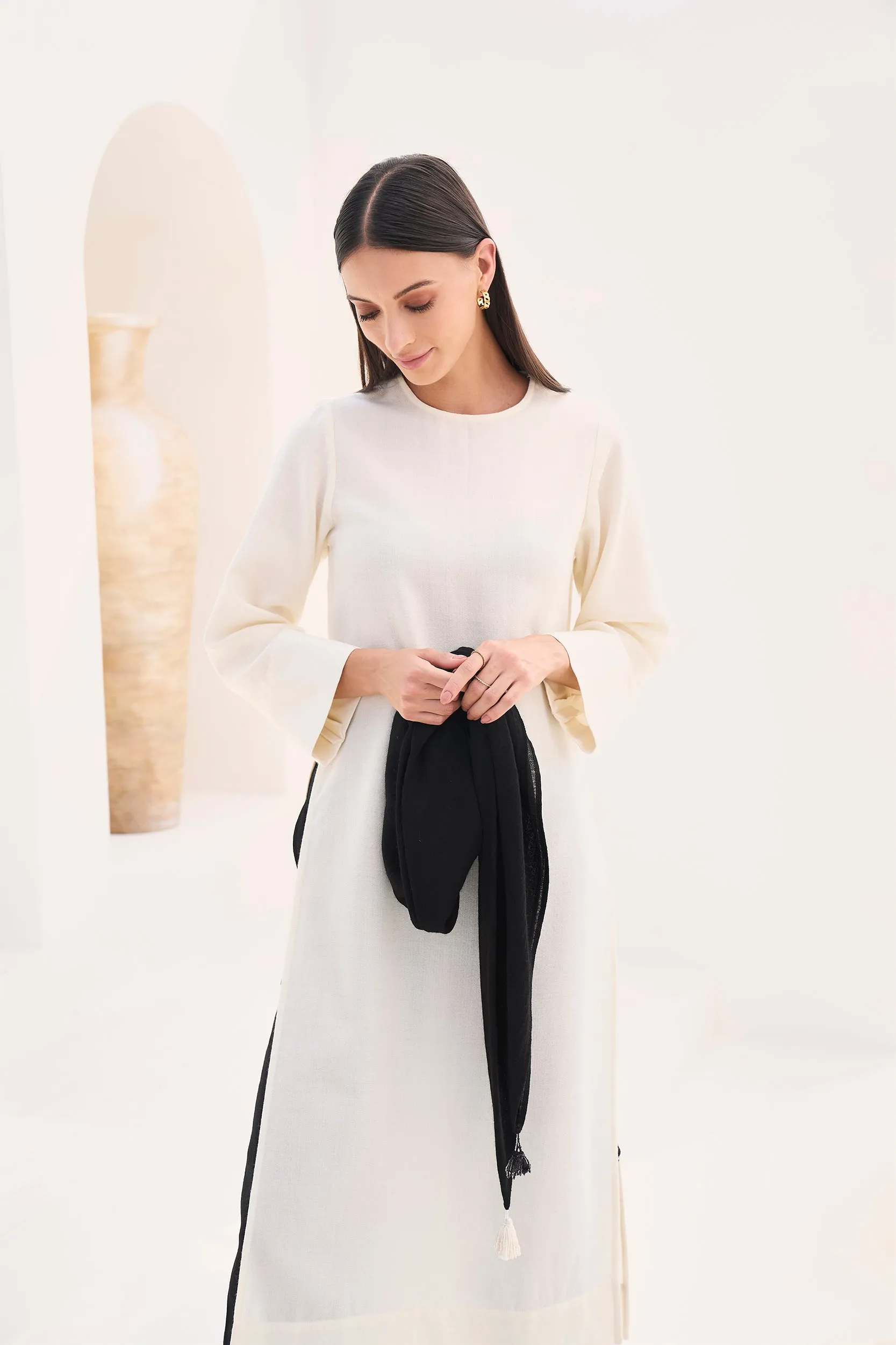 Morocco Woollen Top (Ivory)