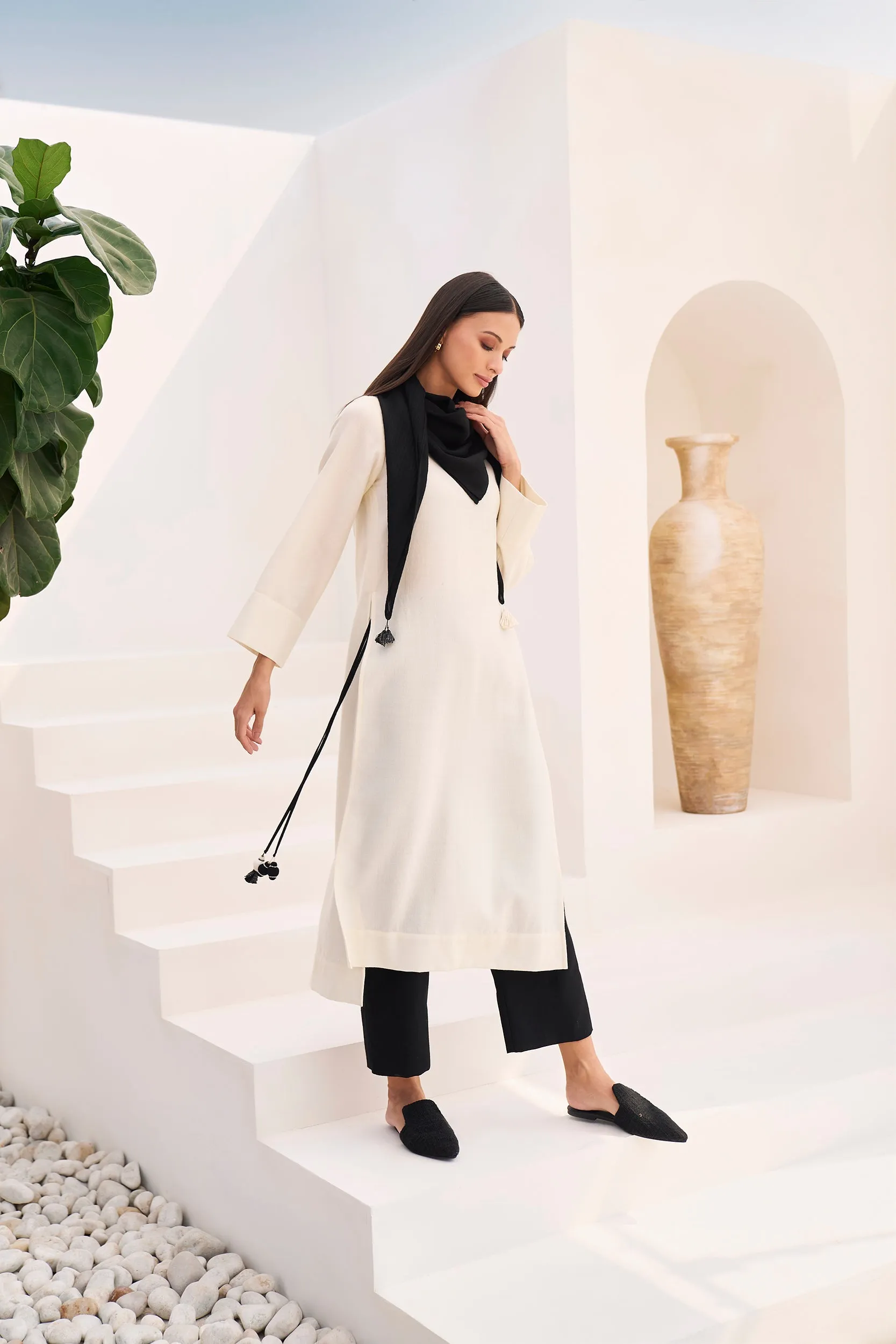 Morocco Woollen Top (Ivory)