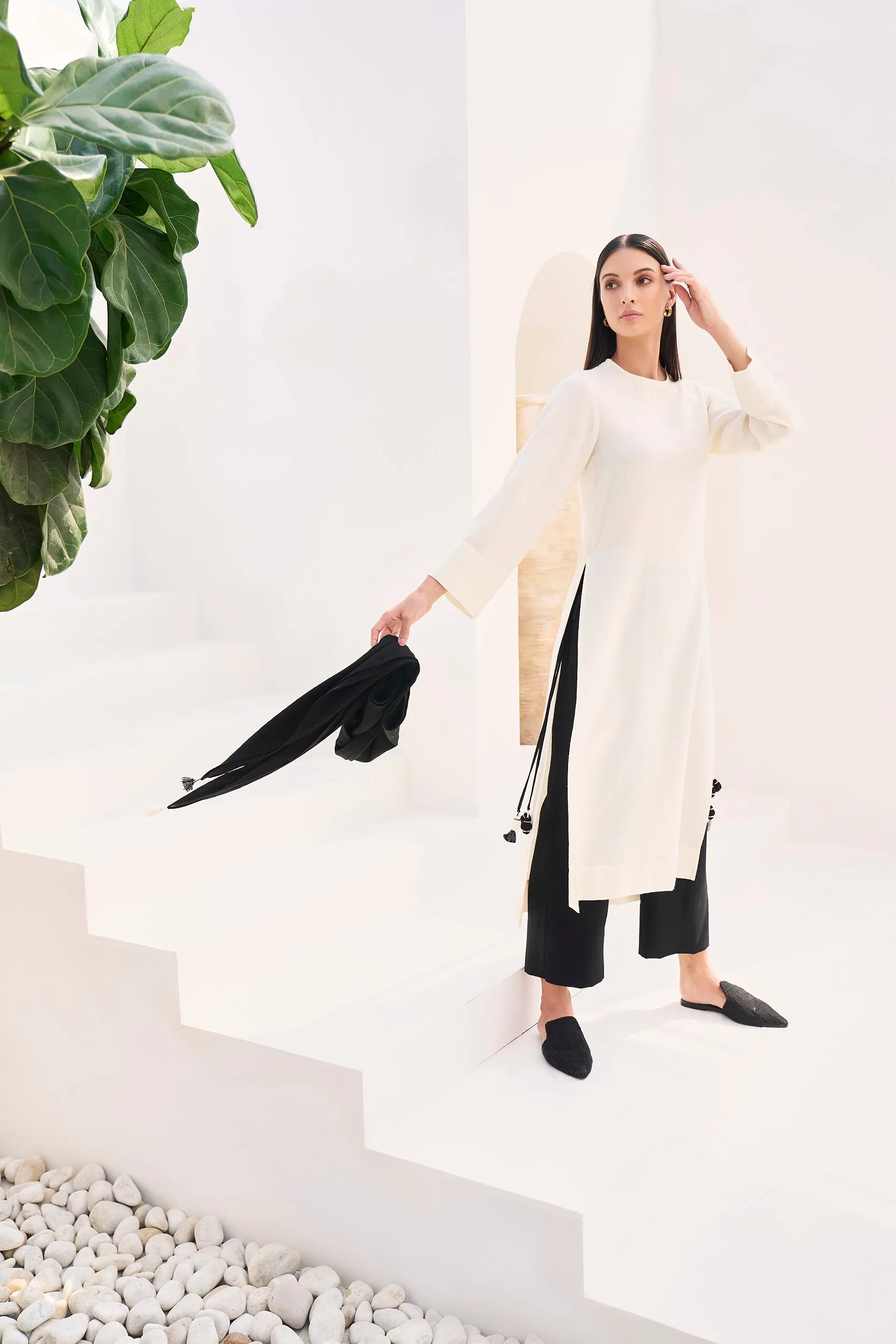 Morocco Woollen Top (Ivory)