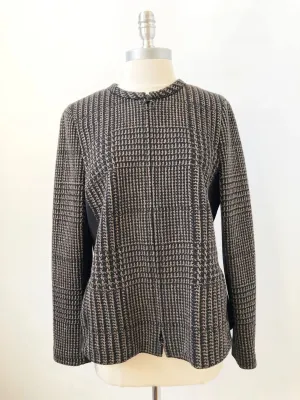 NEW Akris Punto Check Jacket Size 12 W/Tags
