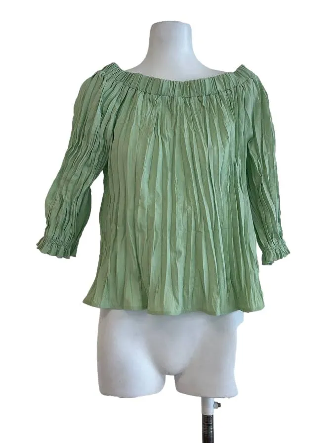 Olive Crumpled Top LB