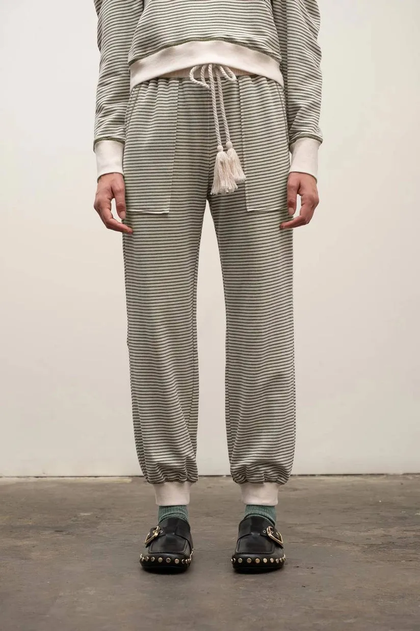 Olive Striped Set