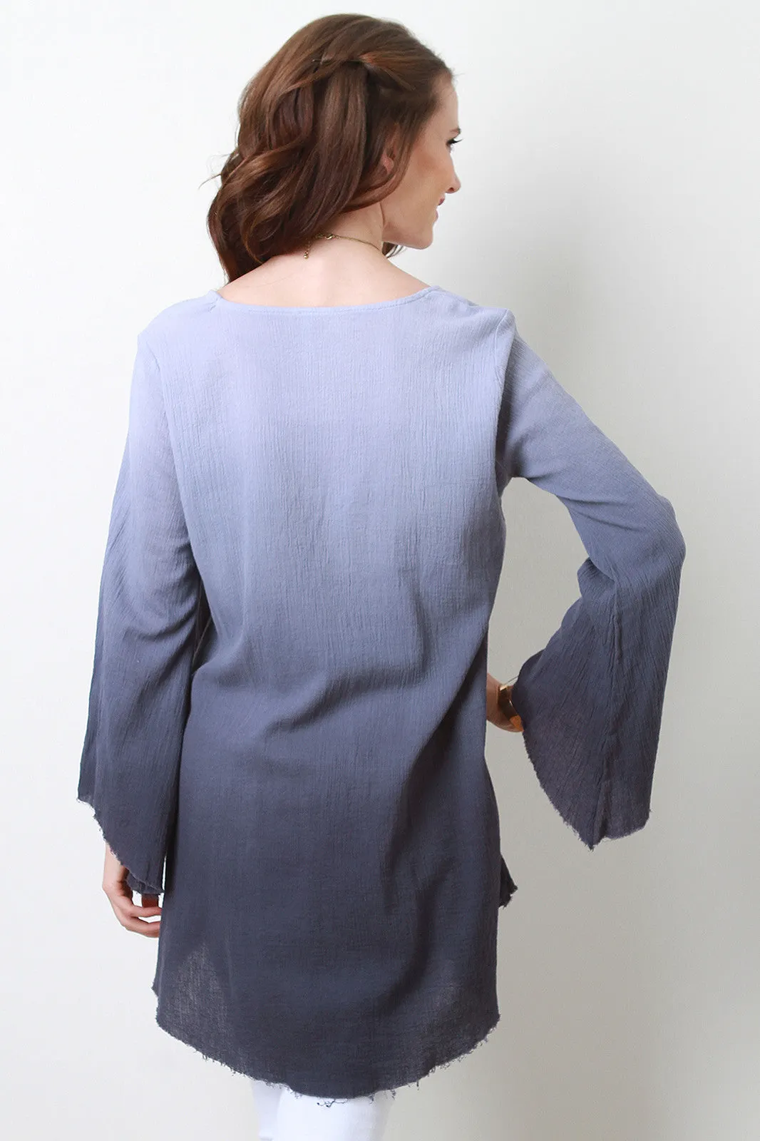 Ombre High-Low Top